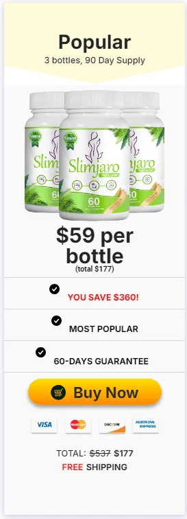 Slimjaro 3 bottle price
